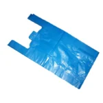 Medium Blue Vest Carrier Bags