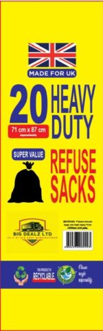 Black Refuse Sacks – 20s Bin Bags - Image 4