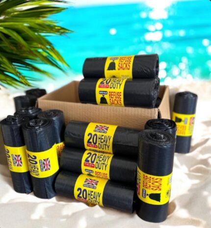 Black Refuse Sacks – 20s Bin Bags