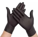 Black Nitrile Powder-Free Gloves - Image 2