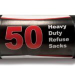 Black Refuse Sacks – 50s Bin Bags, 90Lt